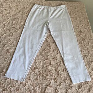 Soft Surroundings Womens XL XLarge Ivory White Casual Pants